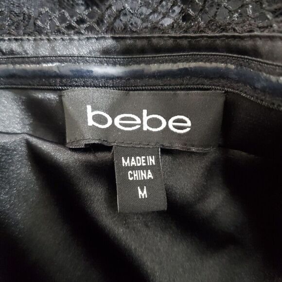 bebe Black Strapless Mini Dress - Picture 10 of 11